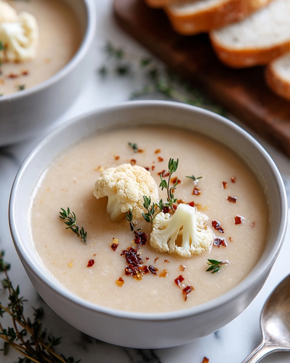 Vegan Cauliflower Soup Recipe - Recipe Image