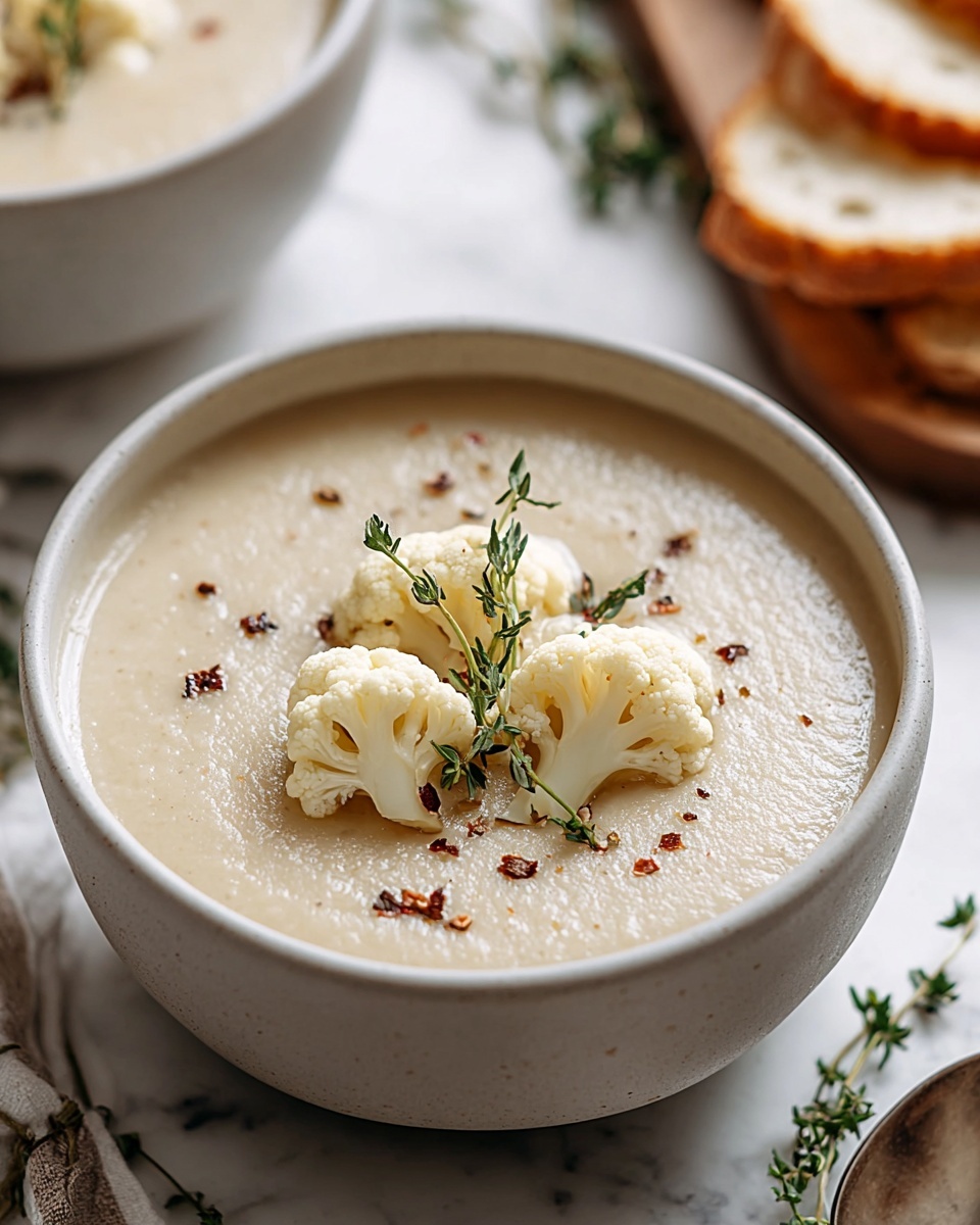 Vegan Cauliflower Soup Recipe - Recipe Image