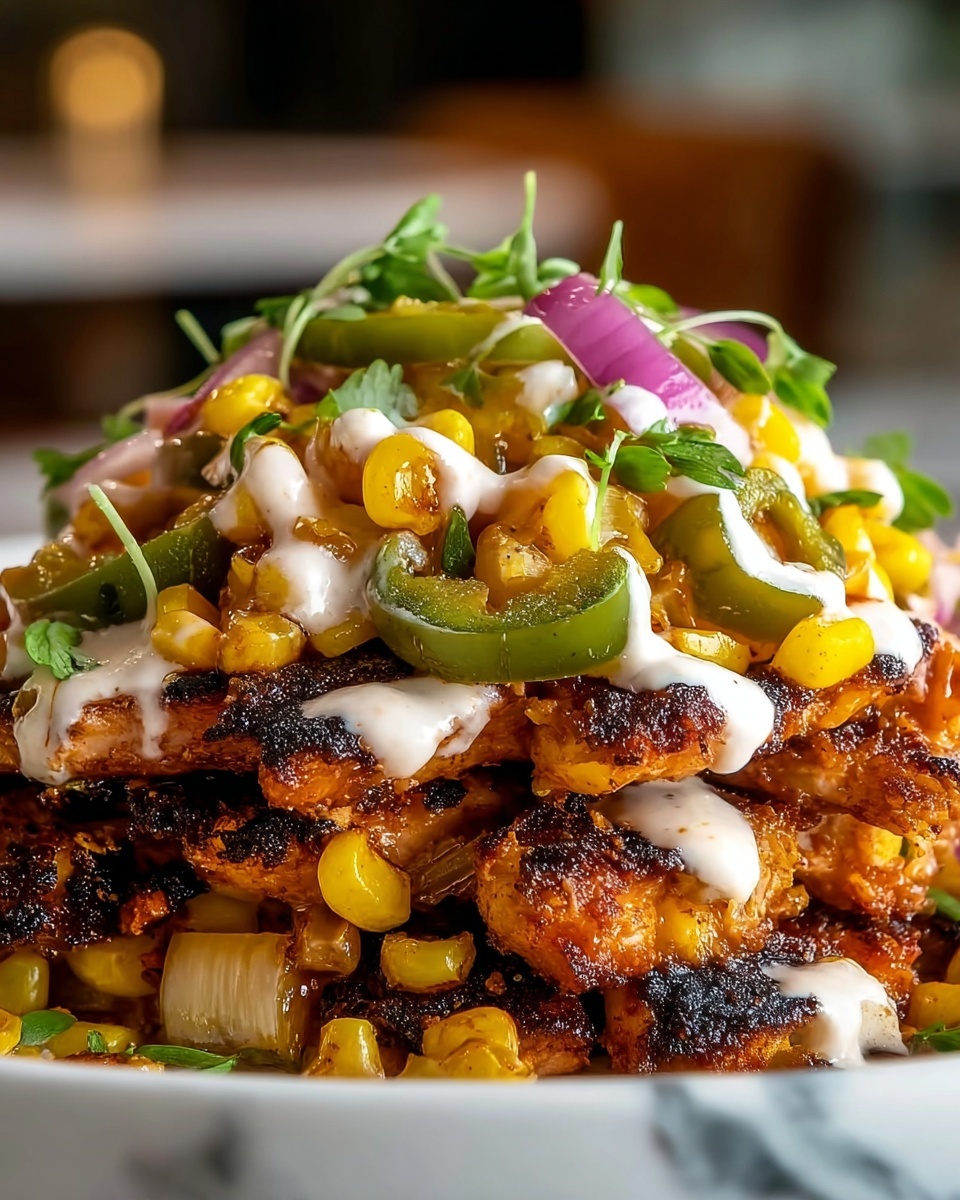 Chicken Al Pastor Loaded Fries Recipe - Recipe Image