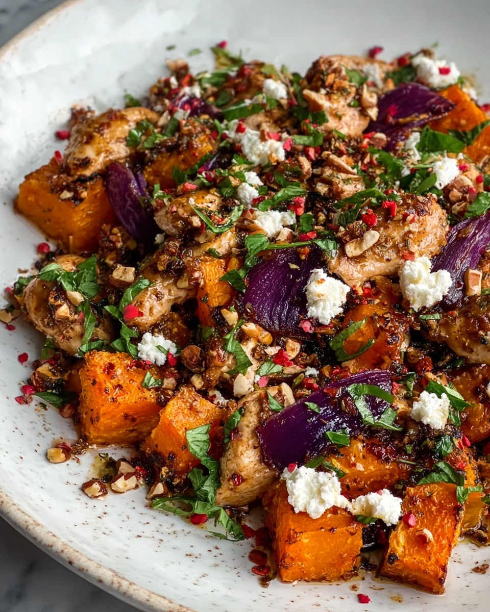Maple Roasted Pumpkin with Walnuts and Feta Recipe - Recipe Image