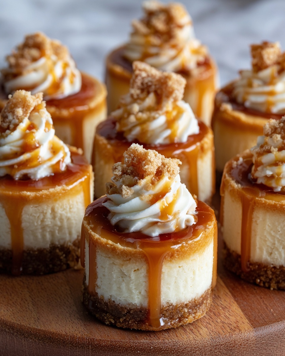 Mini Dulce de Leche Cheesecakes Recipe - Recipe Image