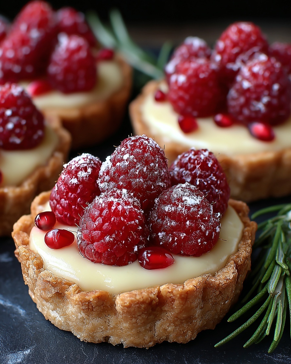 Raspberry & White Chocolate Tartlets Recipe - Recipe Image