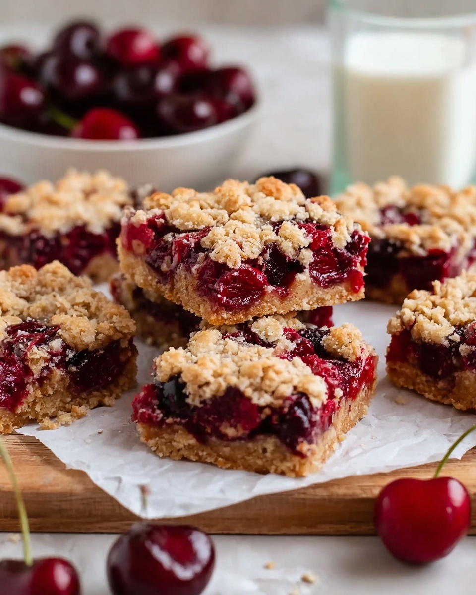 Cherry Crumble Bars Recipe - Recipe Image
