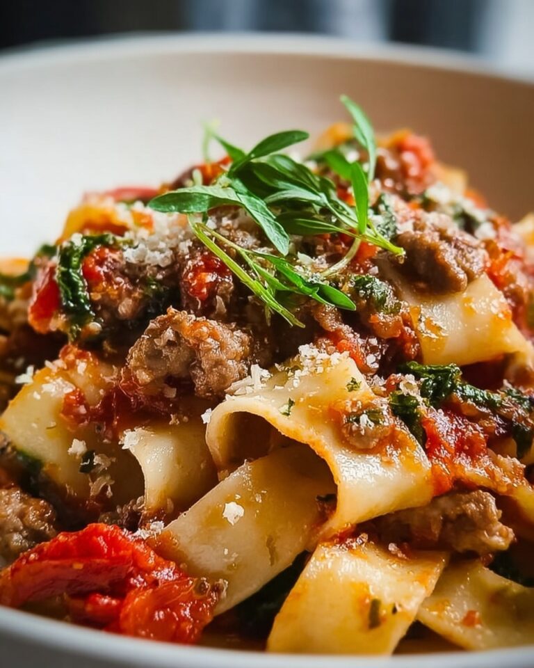 Creamy Italian Sausage Sun Dried Tomato Pasta Recipe
