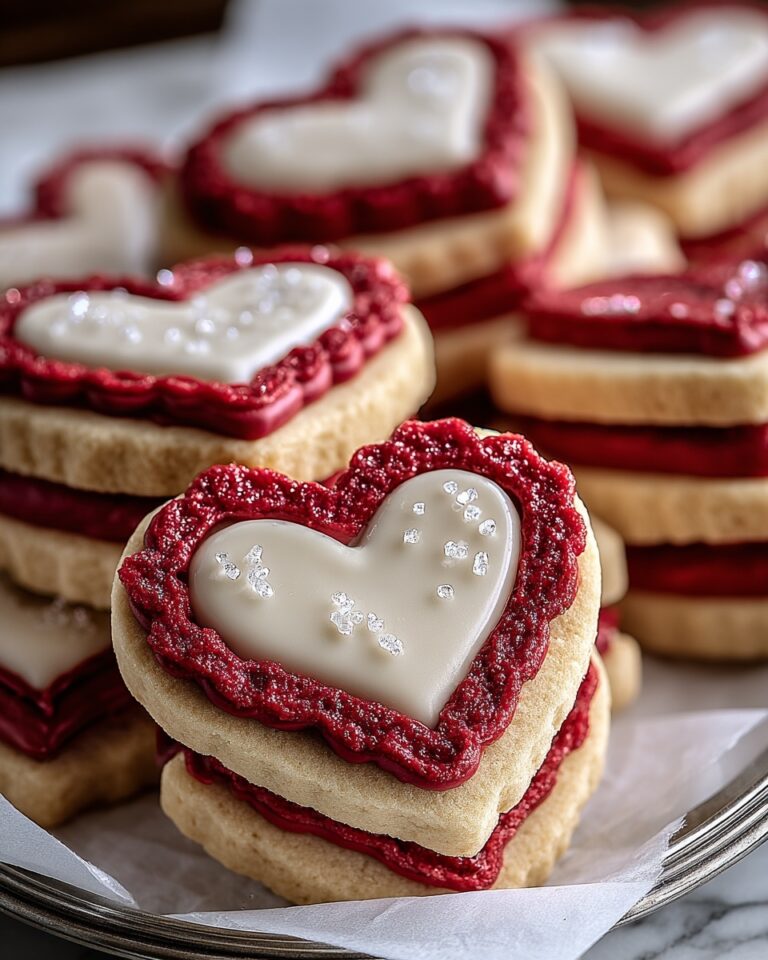 Red Velvet Linzer Cookies Recipe